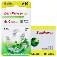 Free Shipping 60 Items Original Powerful Long Sound Batteries PR536 Hearing Aid Battery A10 Zinc Air