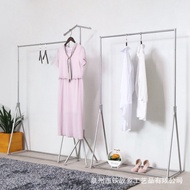 Floor Display Rack Iron Art Hanger Nordic Hanger Simple Silver Clothing Rack Goods Rack Women's Clot