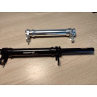 Aceoffix Ezy Wheel Extender( ***No spacer or Washer Needed!  ), Silver & Black for Brompton, 3sixty,