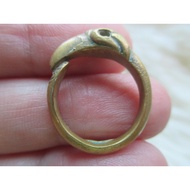 Brass Ring Beautiful Bird Head Size 4.25 Or 47 For Women's Fingers Vintage Products