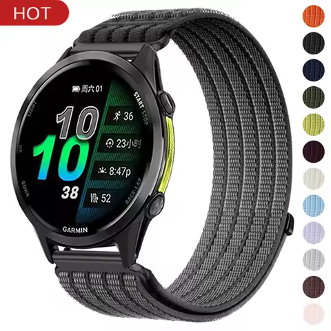 18/20/22mm Nylon Strap For Garmin Venu 4 3 3s Sq 2 Plus/Vivoactive 6 5 4 3 s Braided Bracelet for Ga