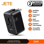 JETE CN1 UNIVERSAL travel adapter dual USB