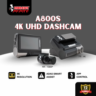Mohawk A800S Dash Cam Flagship 4K UHD (2160P+1080P) | Dashcam Kereta Car Camera Video Recorder