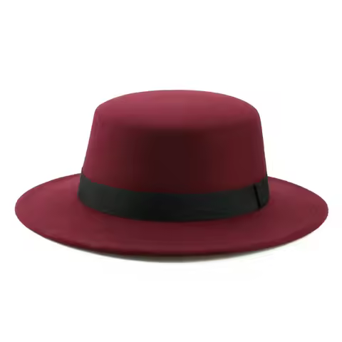 Felt Hat for Men Women Fashionable Derby Hat Fedora Hat