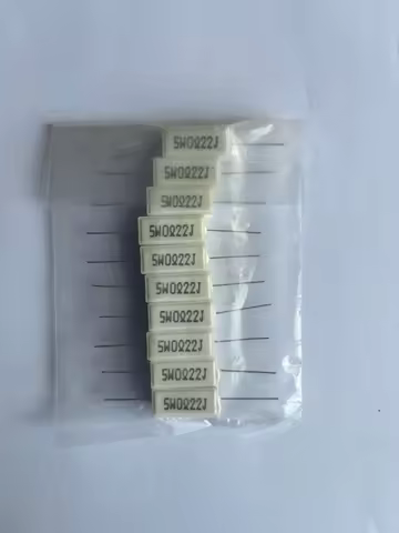 10 Pcs 5W Cement Resistor 0.5 2 30 33 100 330 1K ohm Ceramic Wirewound Resistors SQP5W 5Watt 0.22ohm