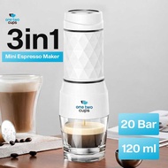 Hand Press Mini Espresso Coffee Maker 3 in 1 20 Bar 120ml - HS-8439