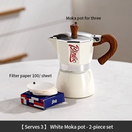 BINCOO 7Pcs Hand Brew Coffee Set 150ML Moka Pot Coffee Maker Espresso Coffee Machine With Grinder El