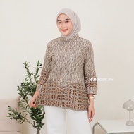 GROGOLAN Batik Blouse ModernWanita Azalea Batik Top