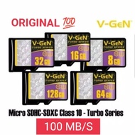 TRI54 - Memory Vgen Class 10 100mbps Turbo Series 8GB 16GB 32GB 64GB 1