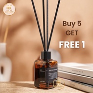 INZEN อินเซ็น ก้านไม้หอม Reed Diffuser ก้านไม้หอมปรับอากาศ 50 ml. กลิ่นหอมนาน | ขวดสีชา