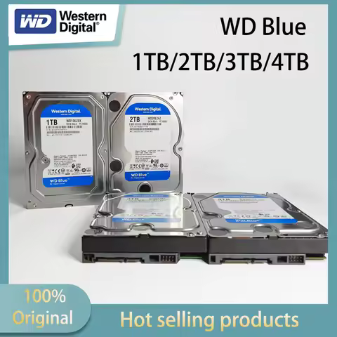 Western Digital (WD) 1TB 2TB 3TB 4TB Desktop Mechanical Hard Drive WD Blue 3.5-inch 5400 RPM 64MB SA