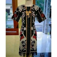 Dress Tenun Blanket Etnik Jepara Motif Nusantara kode 115