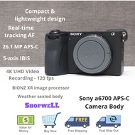Sony A6700 Mirrorless Digital Camera Body Only for Vlogging Filmmaking Photography - Used