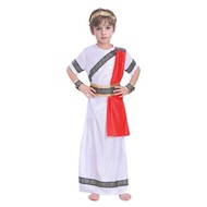 C Medieval Cosplay Costume For Kids Ancient Roman Boy Greek Emperor Caesar Historical Outfit