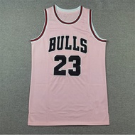 Embroidered BULLS BULLS Retro pink pink JERSEY Foreign Trade Basketball No. 23 Supply Clothes K7EW