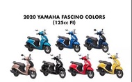 售：全新2020年YAMAHA FASCINO COLORS 125cc Fl CBS前後連動煞車(進口貿易版)