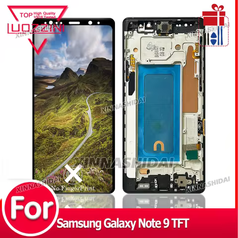 LCD For Samsung Galaxy Note 9 LCD Display Touch Screen with Frame Digitizer Assembly For Note 9 Repl