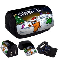 Space Werewolf Double Flip Pencil Case Among Us Children's Pencil Bag Polyester Stationery Bag