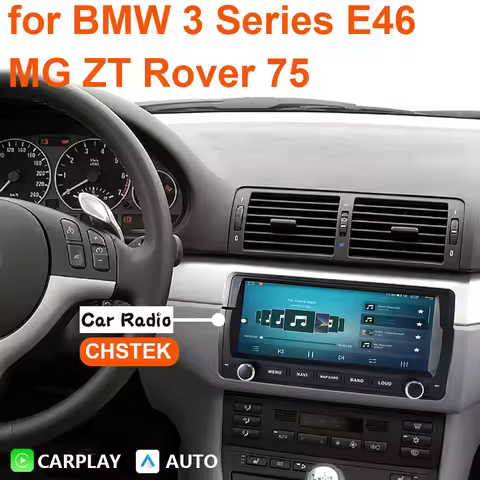 Car Radio Android 13 for BMW 3 Series E46 1998-2007 M3 316i 318i 320i 325i 330i Wireless CarPlay Mul