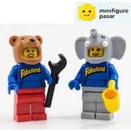 idea233 idea238 Lego 21358 - Fabuland Bernard Bear Costume Guy Elton Elephant Costume Girl Minifigur