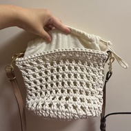 Parfois 編織手桶包 Parfois Hand-knitted Crochet Bucket Bag with Inner Pouch