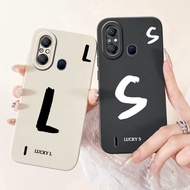 ITEL A58 A58Pro Phone Cover ITEL A58 Pro Case Simple Fashion Letters A-Z Pattern Design Silicone Sho