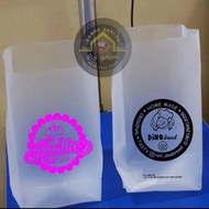 D0- plastik hd lipat untuk roti tawar ukuran 12,5 x 30 cm. sablon custom dua sisi, plastik kemasn ro