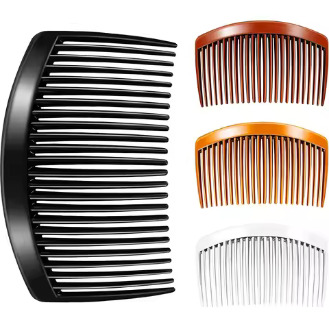 Plastic Side Hair Twist Comb French Twist Comb Hair Clips with Teeth for Fine Hair Accessories Women
