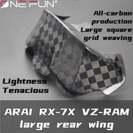 For ARAI RX7X RX-7X VZ-Ram Motorcycle Rear Trim Helmet Carbon fiber Spoiler Helmet rx7x Spoiler Acce