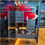 Alcor Multipurpose Pull-out Unit Kitchen Organizer Kitchen Basket Dark Grey Kitchen Organizer Knive 