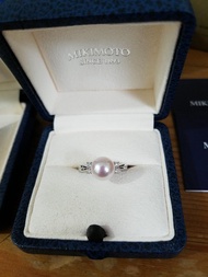 Mikimoto pearl ring 珍珠鑽石戒指