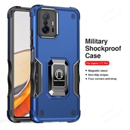 For Xiaomi 11T Pro Case Heavy Duty Shockproof Coque Xiomi Mi 11TPro Mi11T 11 T T11 5G Car Magnetic Holder Stand Armor Hard Cover