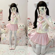 Cute JK Uniform Short Sailor Suit - Soft & Adorable Brown Design MR3S