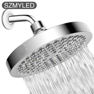 6 Inches Bathroom Shower Head Self-cleaning Design High Pressure Water-saving Adjustable Angle Showe