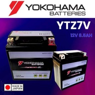 YTZ7V  YTZ7 YOKOHAMA ( 12V 8.5AH ) BATTERY GEL YAMAHA NVX155 R250 NMAX155 KLX150 YAMAHA KAWASAKI RUNFIRE2020