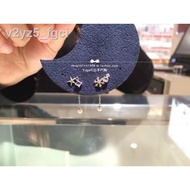 ❀♥Japan s direct mail TAKE-UP Christmas limited 10k white gold asymmetric snowflake star earrings ♥