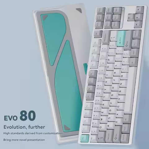 TickType EVO80 Mechanical Keyboard Wireless Tri-modes RGB Hot-Swap QMK/VIA Customization Aluminum Sh