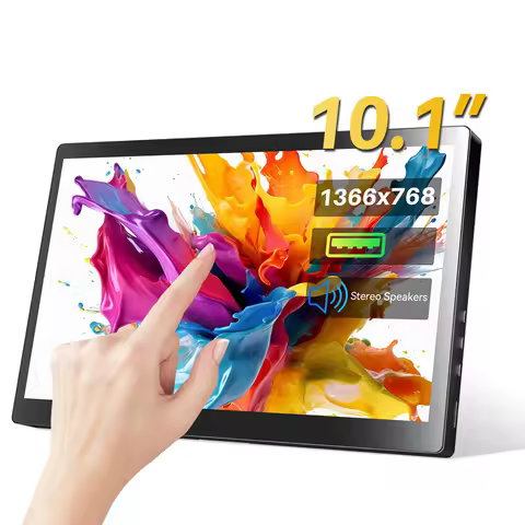 10.1-inch resolution 1366 * 768 touch screen auxiliary screen portable gaming monitor, suitable for 