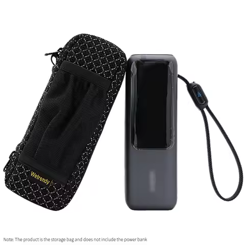 for Anker A1695 Movable Power Source Breathable Bag A1695 Portable Power Bank Bag Outdoors Travel Ca
