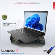laptop lenovo k14 gen 1 - i5 1135g7 8gb 512gb ssd fhd win11 black - 12gb 512gb ssd