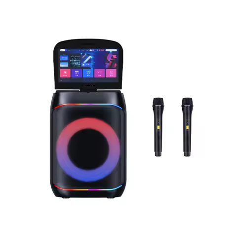 Portable Speaker Android 14 Bass Video Party Karaoke Speaker with Touch Screen, High-end Outdoor Par