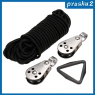 [Prasku2] Kayak Canoe Anchor Trolley with 30 Feet of Rope Screws And Nuts Rope