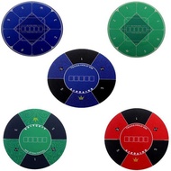 Portable Texas Poker Round Ruer Entertainment Professional Casino Mahjong Board Games Table Mat Acce