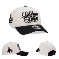 White New Era9FIFTY Los Angeles Dodgers A-Frame Baseball Cap Adjustable Cap Outdoor Sun Protection C