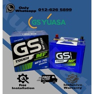 [ Installation Provided ] 65D23L | 55D23L | MFX-70L ] GS Tough MF Car Battery | Exora | Innova | Pre