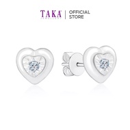 TAKA Jewellery Cresta Diamond Earrings 9K Gold