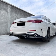 For Mercedes Benz C Class W206 C200 C43 AMG Line 2022-2025 ABS Car Rear Bumper Lip Diffuser Splitter