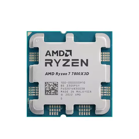 AMD Ryzen 7 7800X3D 8-Core 16-Thread DDR5 4.2GHz R7 7800X3D Socket AM5 L3=96M Processor 5NM 120W No 