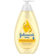 Pencuci & Syampu Bayi Johnson's Baby Head-To-T + Al & Vitamin B5 2-dalam-1 Pencuci Mandian Membersih