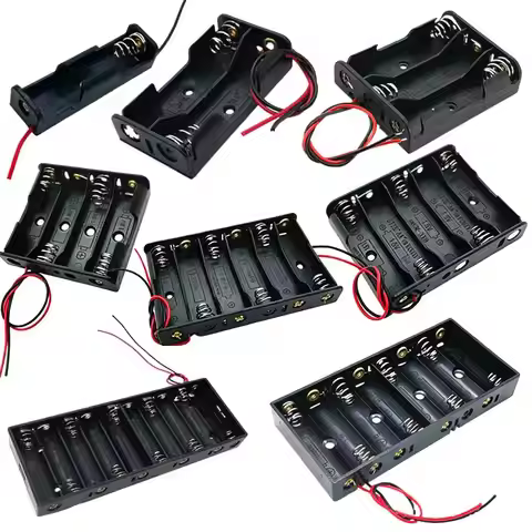 New New AA Battery Case AA Battery Box 1/2/3/4 Slot AA Battery Holder 14500 AA Storage Box DIY With 